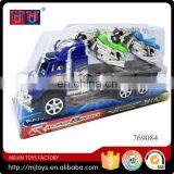 Truck Toys With 2 Pcs Motorcycle Friction Car Toys