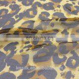 Hot Sale Leopard Print Silk Chiffon Fabric