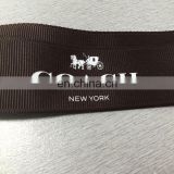 High quality zeal-x packing grosgrain ribbon embossed logo