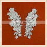 Hot Sale Wholesale Artificial Flower Lace Design Neck Patches White Neck Collar for Garment thumbnail-4