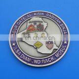 Antique Silver Customize Iraq Map Souvenir Metal Coins thumbnail-2