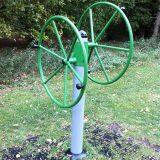 Community Fitness Equipment Double Person Big Wheels Physical Fitness and Arm Trainer Outdoor Fitness Equipment thumbnail-4