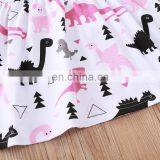 A0236# Girls Dress 2020 Summer Cotton Print Dinosaurs Clothes Kids Dress thumbnail-6