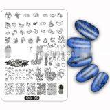 OS Series 95*145mm Rectangle Metal Nail Design Stamping Plate for Nail Art thumbnail-3
