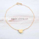 WL1060 Gold Handmade Stainless Steel Rope Chain Bracelet thumbnail-4
