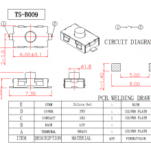 Factory Direct Sale BZCN TS-B009-1 Hot Sale High Quality Tact Switch thumbnail-3