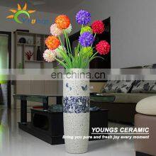 Chinese Hand Maded Ceramic Modern Tall Indoor Vases For Sale