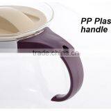 Glass Carafe Manufacturer, Fire Resistant Water Pot, 1.8 Liter Large Coffee & Tea Pot thumbnail-4