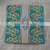 Various Color Handmade Delicate Luxury Invitation Card With Flocking thumbnail-4