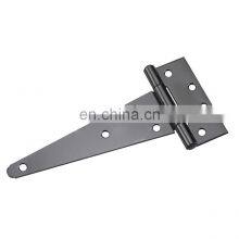 Black powder coating heavy duty farm door T type hinge