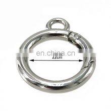 Zinc Alloy O Ring Round Carabiner With Logo Metal Carabiner Key Chain Round Snap Hooks O Ring Carabiner thumbnail-3