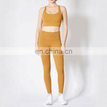 Private Label Leggings & Sports Gym Bra Yoga Sets Fitness Women Gym Wear Workout Leggings & Bra Yoga Suit Set thumbnail-1