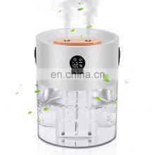 2022 Best Selling Wireless Mini Humidifier 2L Double Spray Nozzle Cool Mist Portable Rechargeable Ultrasonic Humidifiers