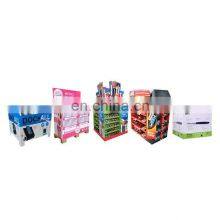 Supermarket Promotional Corrugated Cardboard Displayed Stand Rack Supermarket Counter Floorboard Carton Paper Advertising Stand thumbnail-4