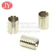 Metal Crimp Ends With Die Mold Fastener Metal Cord Clips String Leather Rope Fold Over Clip for Bracelet Components thumbnail-4