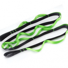 10/12 Loops Non-Elastic Stretch Strap for Yoga Rehabilitation Pilates Dance-Versatile Pilates Accessory thumbnail-4