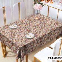 Classic Boho Persian Geometry PVC Tablecloth, Waterproof, Wear-resistant, Great for Daily Dining and Unique Interior Decoration thumbnail-2