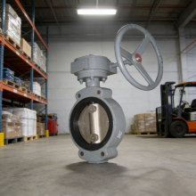 Center Type Marine Wafer Butterfly Valve Gear Drive GB/T 3036-94 thumbnail-2