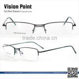Metal Alloy Half-rim Men Wholesale Stylish Nice Glasses Frame thumbnail-1