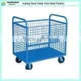 1055mmL x 655mmW x 960mmH Powder Coated Wire Mesh Trolley