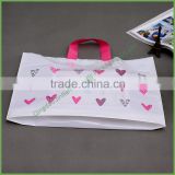 Custom Printed Square Bottom Plastic Garment Bags with Handle