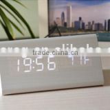 decorative table clocks Control Sensing Alarm Temp dual Display Electronic LED Clock Vintage Wooden Digital Alarm Clock
