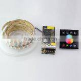 16.4FT Double Row 5050 RGB LED Strip 5M 600 Led SMD Led Fleible Light Ribbon Tape & DC 12V 10A Power & 86bo Dimmer Controller thumbnail-3