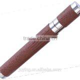 excellent stainless steel cigar holder covering with brown genuine leather