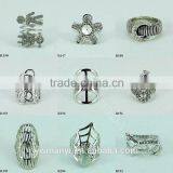 Wholesale Lots Fashion Silver Finger Girl and Boy Thin Silver Ring R0150 thumbnail-3