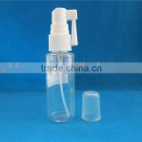 empty 40ml pet material clear throat spray bottles 40ml throat sprayer plastic bottle