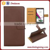 hot selling genuine flip leather card holder cover for lg g4 vigor phone cases