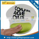 Silicone Gel Mouse Pad With Fabric Can Add Fullcolor Customize Logo Print thumbnail-1