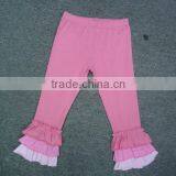 2015 New Style Boutique Solid Aqua Triple Ruffles Girl Shorts MS0101 thumbnail-4