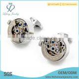 New Arrival Mens Silver Watch Cufflinks,personalised Silver Cufflinks for Men thumbnail-1