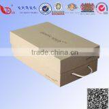 Kraft Paper Shoe Box With Customized Size for Packaging and Sale thumbnail-4