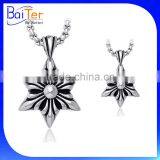 Rock Style Men Jewelry Titanium Stainless Steel Retro Vintage Star Of David Pendant thumbnail-6