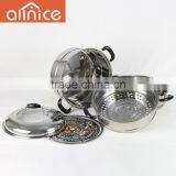 Double Layer Stainless Steel Steamer Pot Steam Cooker thumbnail-3