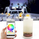 IOS Android Smartphone Controlled RGB Remote Control Led Candle Wax thumbnail-4