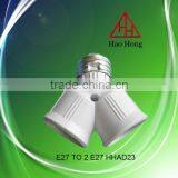 HAOHONG E27 Twins PBT Adapter / Lampholder Convertor