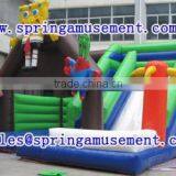 Gaint Commercial Inflatable Water Slide With Spongebob, PVC Inflatable Slide SP-SL009