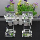 Factory Directly Sale Fashion Design European Style 130mm Clearly Color Crystal Candleholder Crystal Wedding Gift thumbnail-3