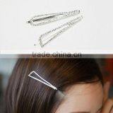 New Gold Silver Twinkle Crystal Rhinestone U Shape Hair Barrettes Hairpin Hair Accessories Jewelry For Women & Girls thumbnail-4