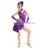 2015 Hot Sale Children Sex Girl Mini Custome Dress for Latin Dance thumbnail-1