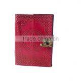 Celtic Embossed Leather Journal Multi Color Leather Journal With Brass Lock thumbnail-3