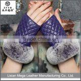 High Quality Cheap Custom Brown Fingerless Leather Gloves thumbnail-1