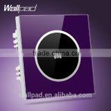 Hot WallpadWaterproof Purple Crystal Glass Touch Switch 1 Gang 2 Way 3 Way thumbnail-1