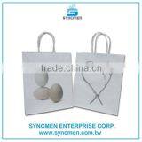 Customized White Kraft Paper Bag Printed Customized Logo thumbnail-3