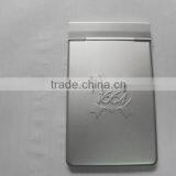 Simple Aluminum Cover Legal Pad With Embossed Logo for Promotion