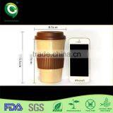 Biodegradable Big Size Rice Husk Paper Fiber Coffee Cup thumbnail-4