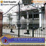 High Quality New Design Wrought Iron Gate, Iron Main Gate Designs With Best Price Made by Benxiang